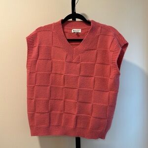 Hot pink super cute sweater vest. V neck. Perfect condition. SZ medium